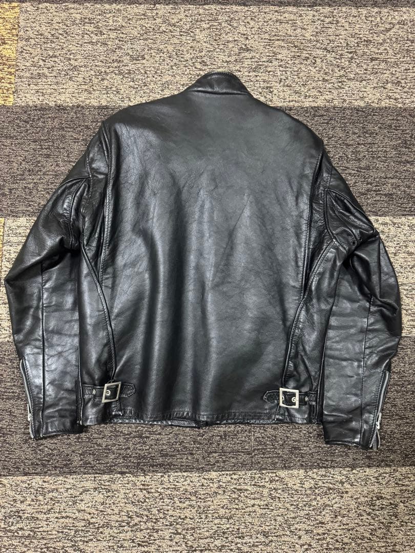 Schott シングルライダース ブラックレザージャケット 641 USA製