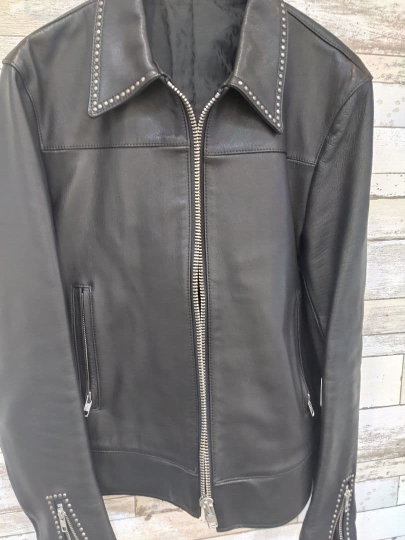 Y*I様 定価20万円ラグスマックレガー　スタッズシングルライダースminede