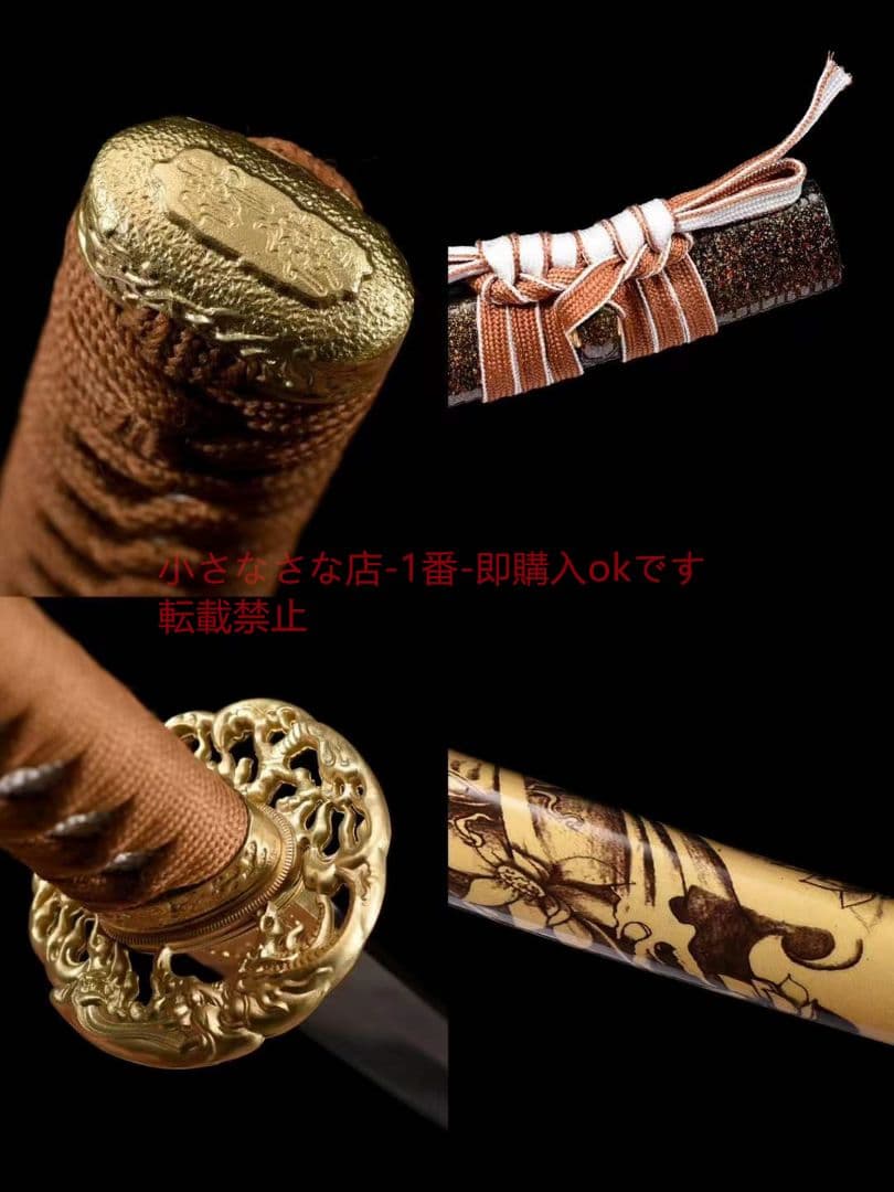 『仏魔』T10覆土焼刃風葉紋侍刀  古兵器 武具 刀装具 日本刀 模造刀 居合刀