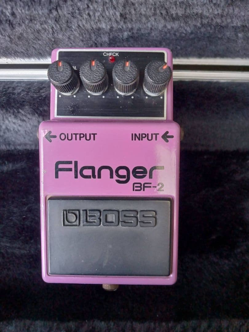 日本製　BOSS BF-2 フランジャーエフェクター　銀ネジ　元箱取説
