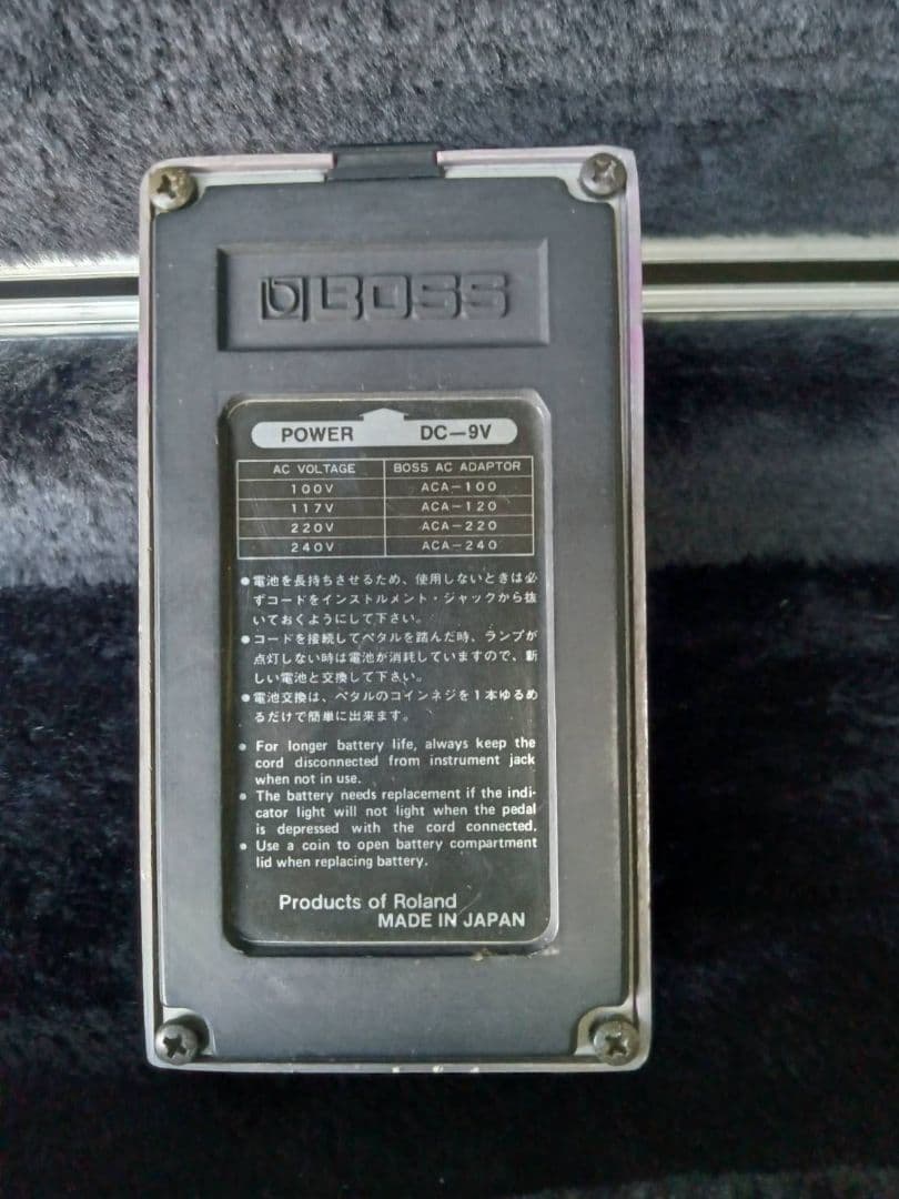 日本製　BOSS BF-2 フランジャーエフェクター　銀ネジ　元箱取説