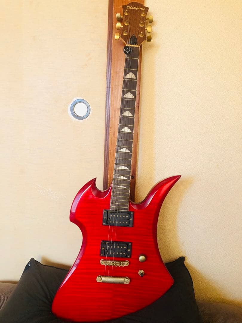 最終値下げ！早い者勝ち！赤いエレキギター モッキンバード hide