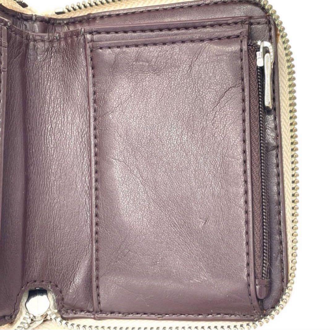 【Disneyコラボ 】Coach ミニーマウス 折り財布 ラウンドファスナー