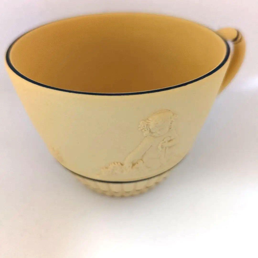 ✦ウェッジウッド✦レア　ブラックオンケーン　ジャスパーイエロー　カップ　ソーサー
