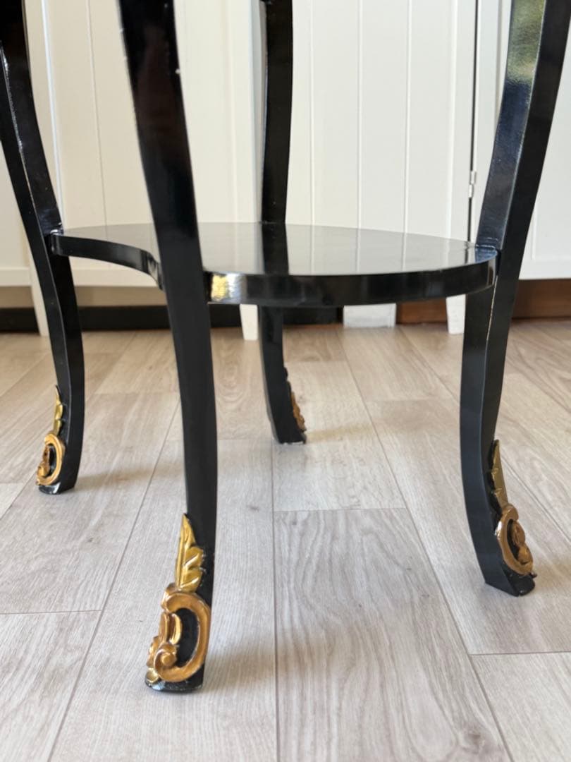 猫脚キャビネット アンティーク 3段引き出し 花台　電話台 レトロ