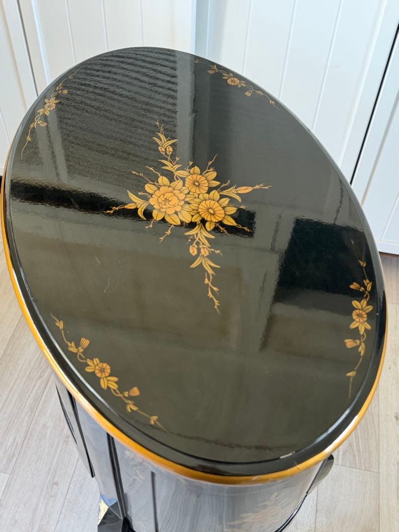 猫脚キャビネット アンティーク 3段引き出し 花台　電話台 レトロ