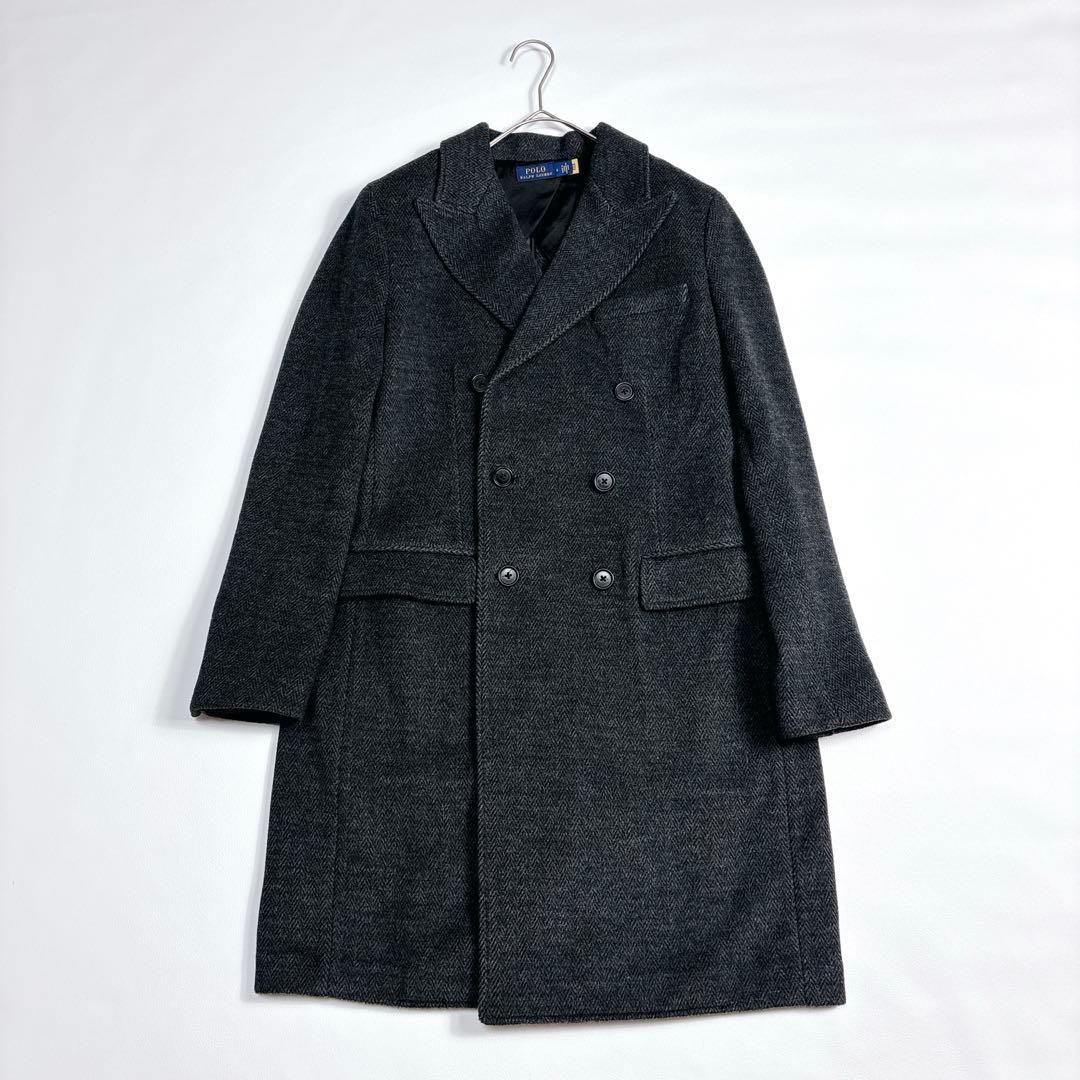 【2022年】未使用級✨ポロラルフローレン ヘリンボーン ダブルチェスターコート