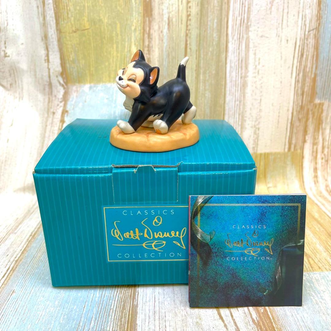 レア★WDCC ピノキオ フィガロ ネコ 猫 陶器製 フィギュア