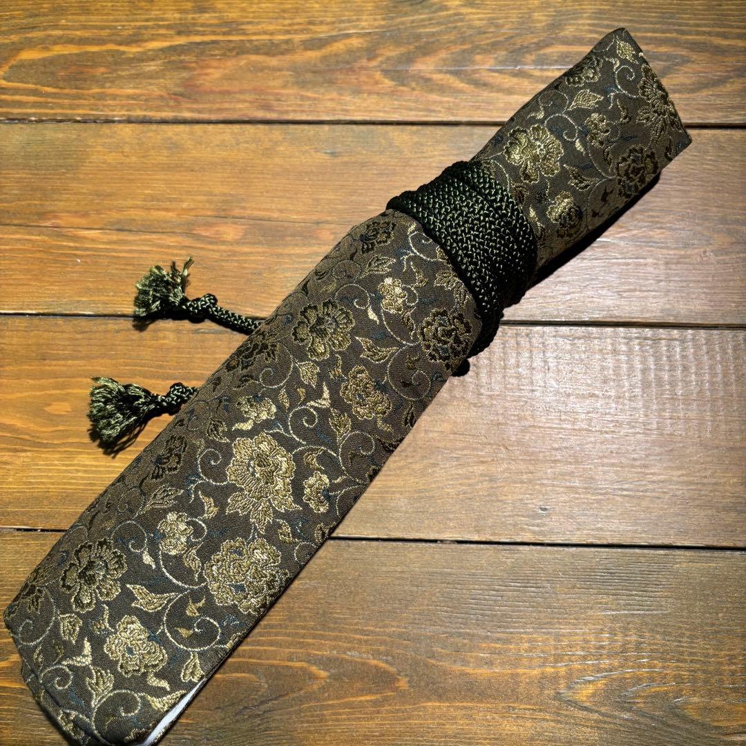 日本刀残欠クラフトナイフNo.77 播磨大掾藤原重高 茎 裏銘有り