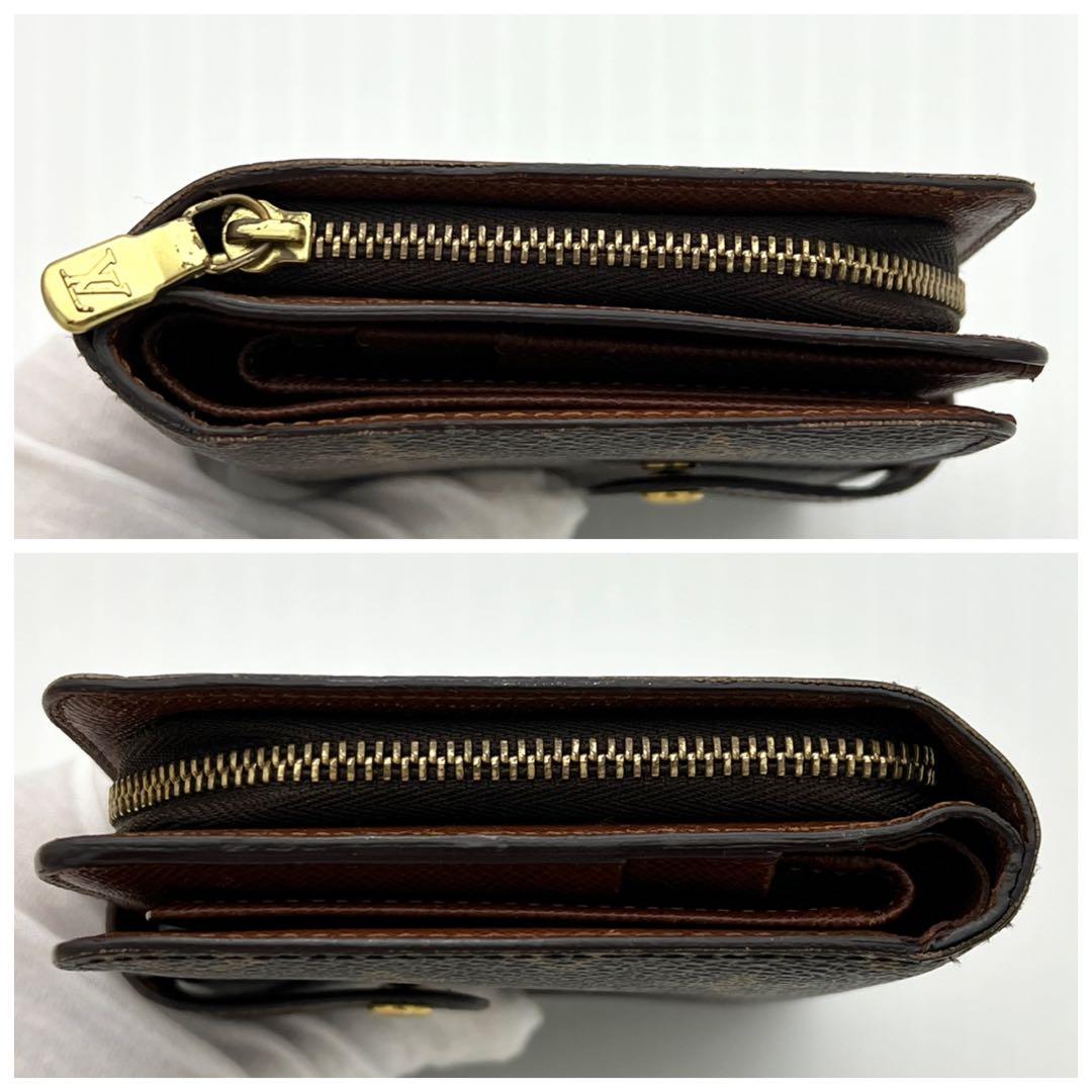 【極美品・パスケース付き】ルイヴィトン モノグラム ポルトパピエジップ 折り財布
