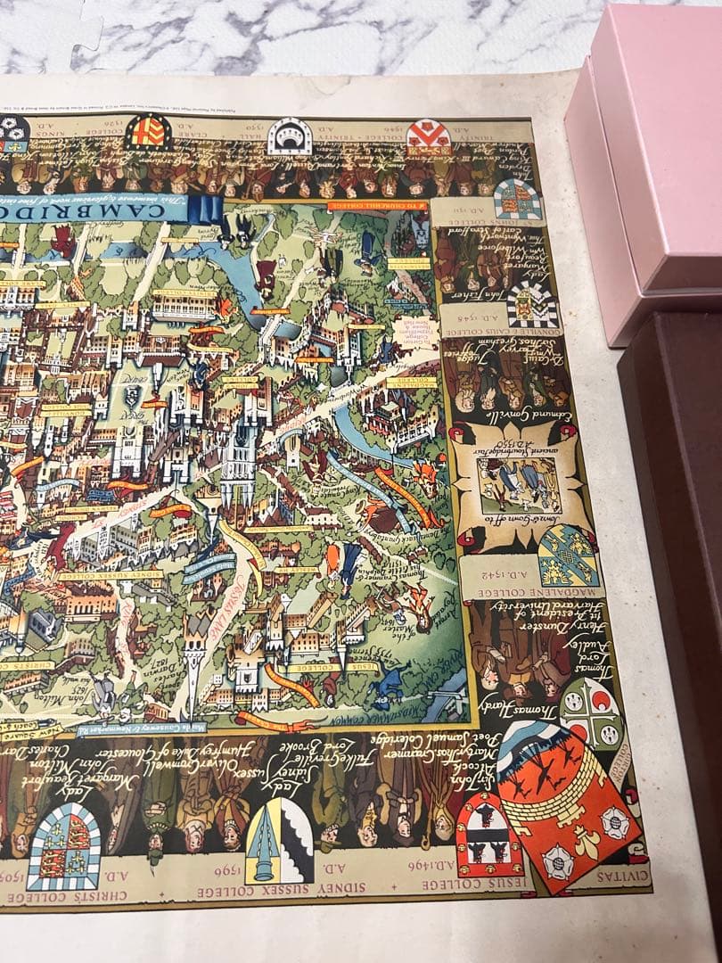 ケンブリッジ ヴィンテージ 絵地図 地図 ポスター