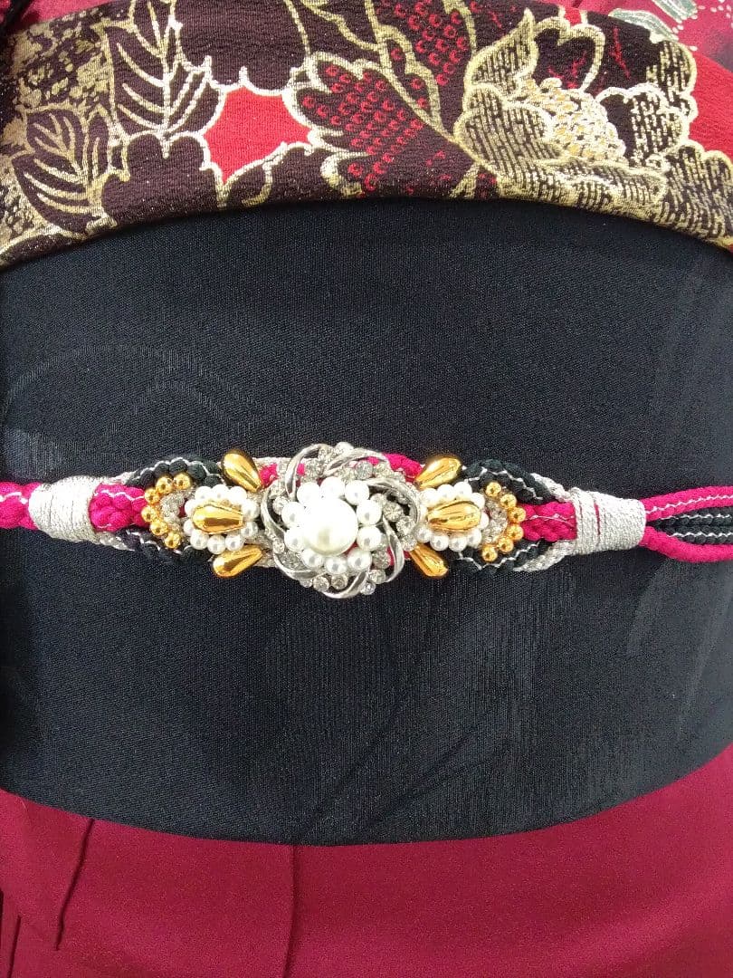 振袖フルセット、正絹振袖成人式、重ね衿、、西陣京の袋帯、襦袢