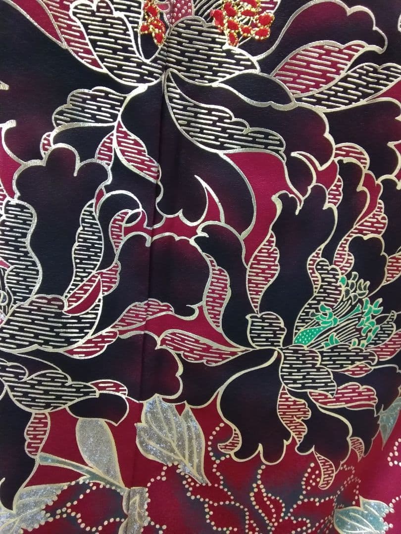 振袖フルセット、正絹振袖成人式、重ね衿、、西陣京の袋帯、襦袢