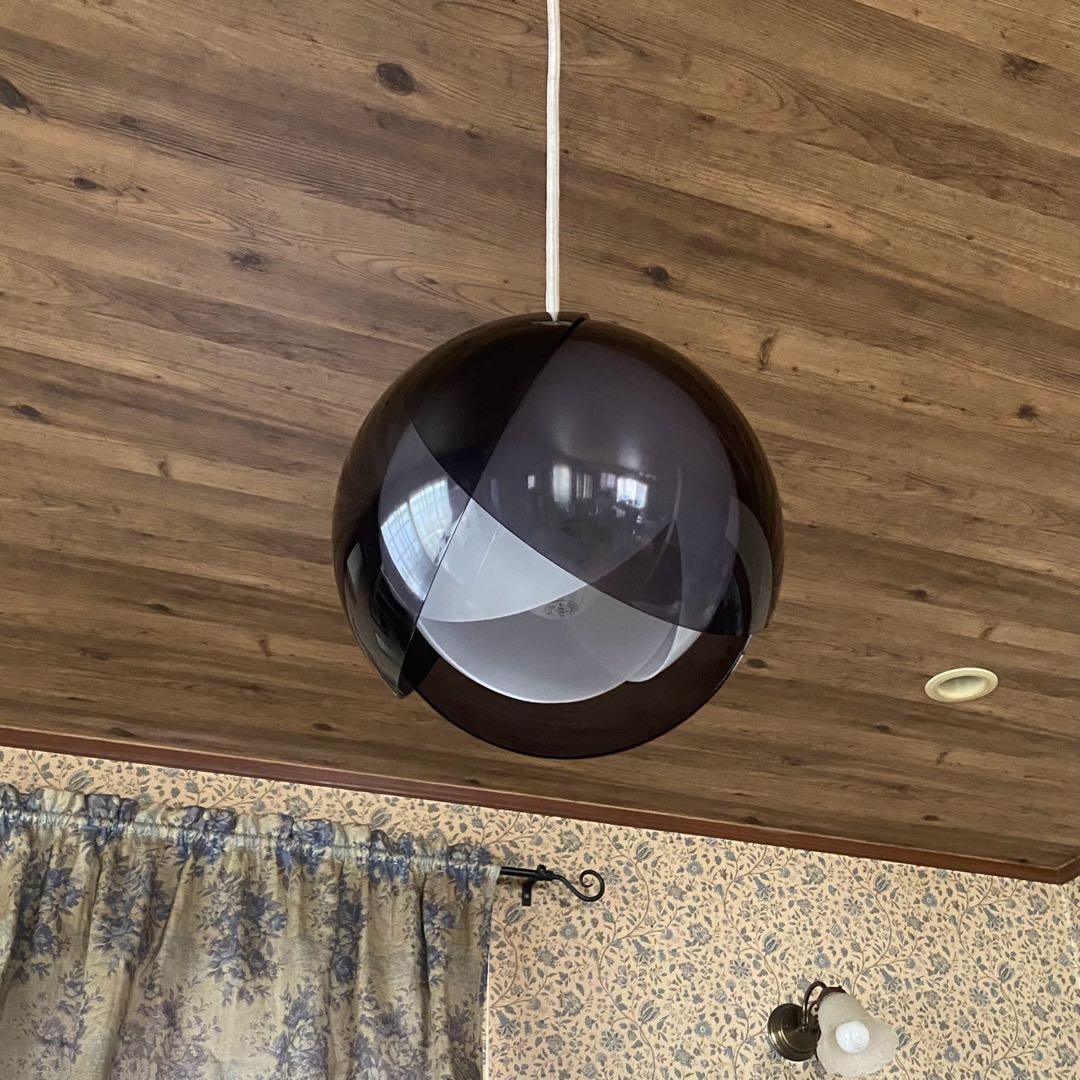 昭和レトロ　チューリップライト　希少カラー　ペンダントライト　スペースエイジ