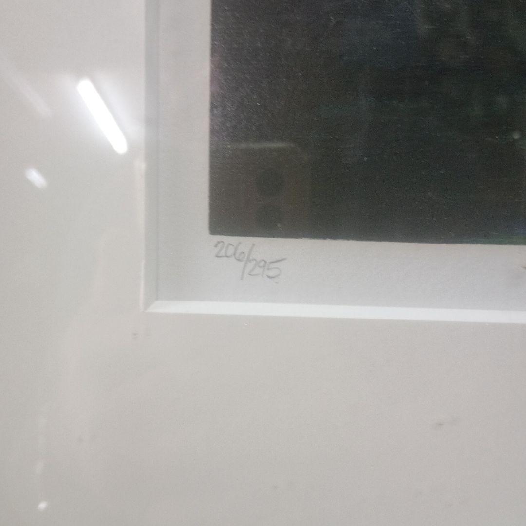 4560）マークキング　リトグラフまたはシルクスクリーン「アプローチ」額装