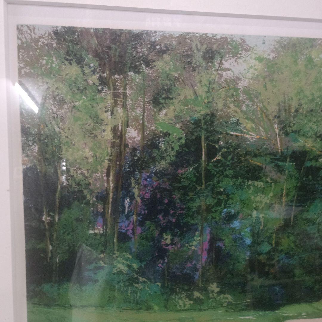 4560）マークキング　リトグラフまたはシルクスクリーン「アプローチ」額装