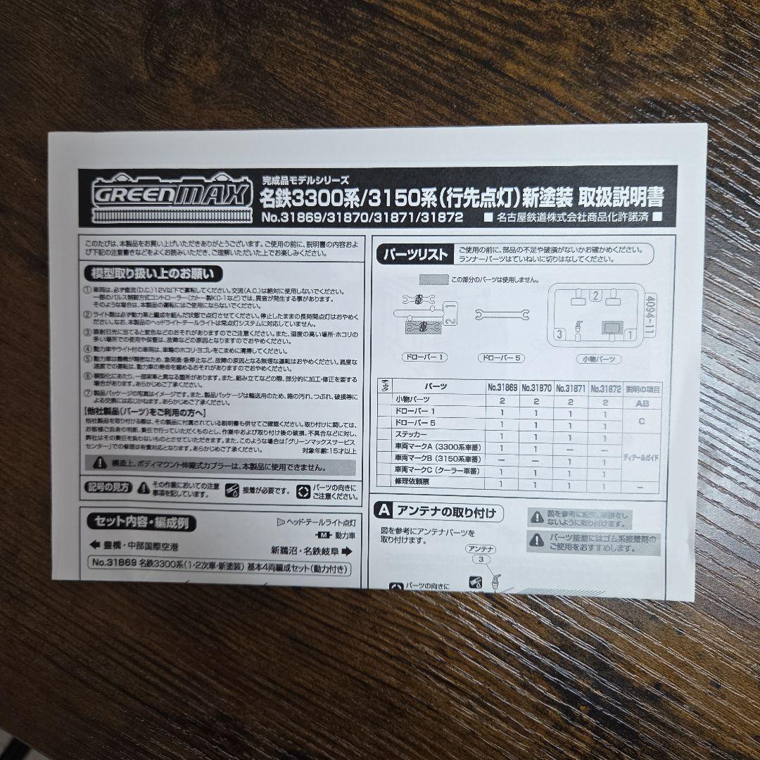 グリーンマックス 名鉄3150系 新塗装