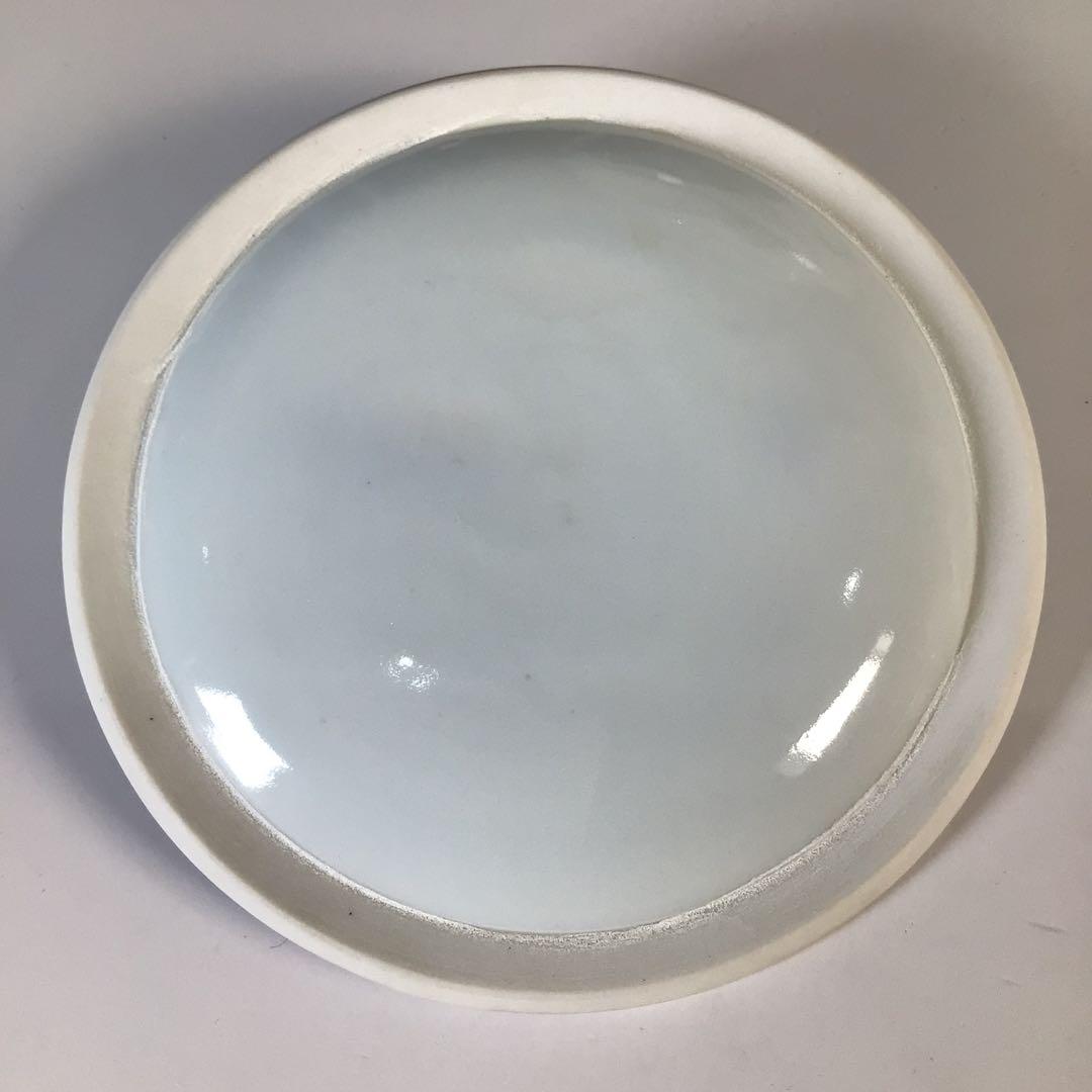 Ｍ５０８　芋頭水指　『膳所焼』『陽炎園造』『久田宗也　箱書』『近江八景』　共箱