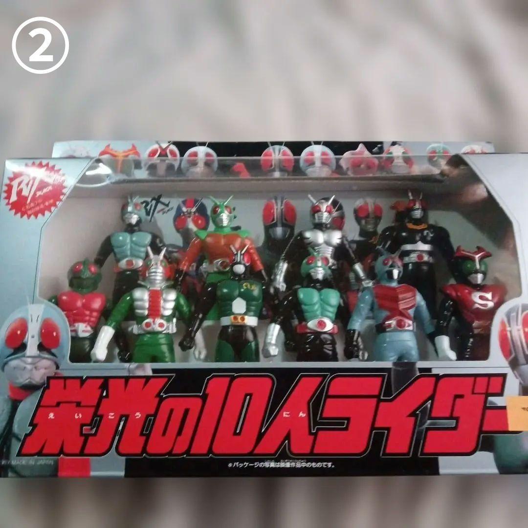 仮面ライダー 栄光の10人ライダー・ソフビセット