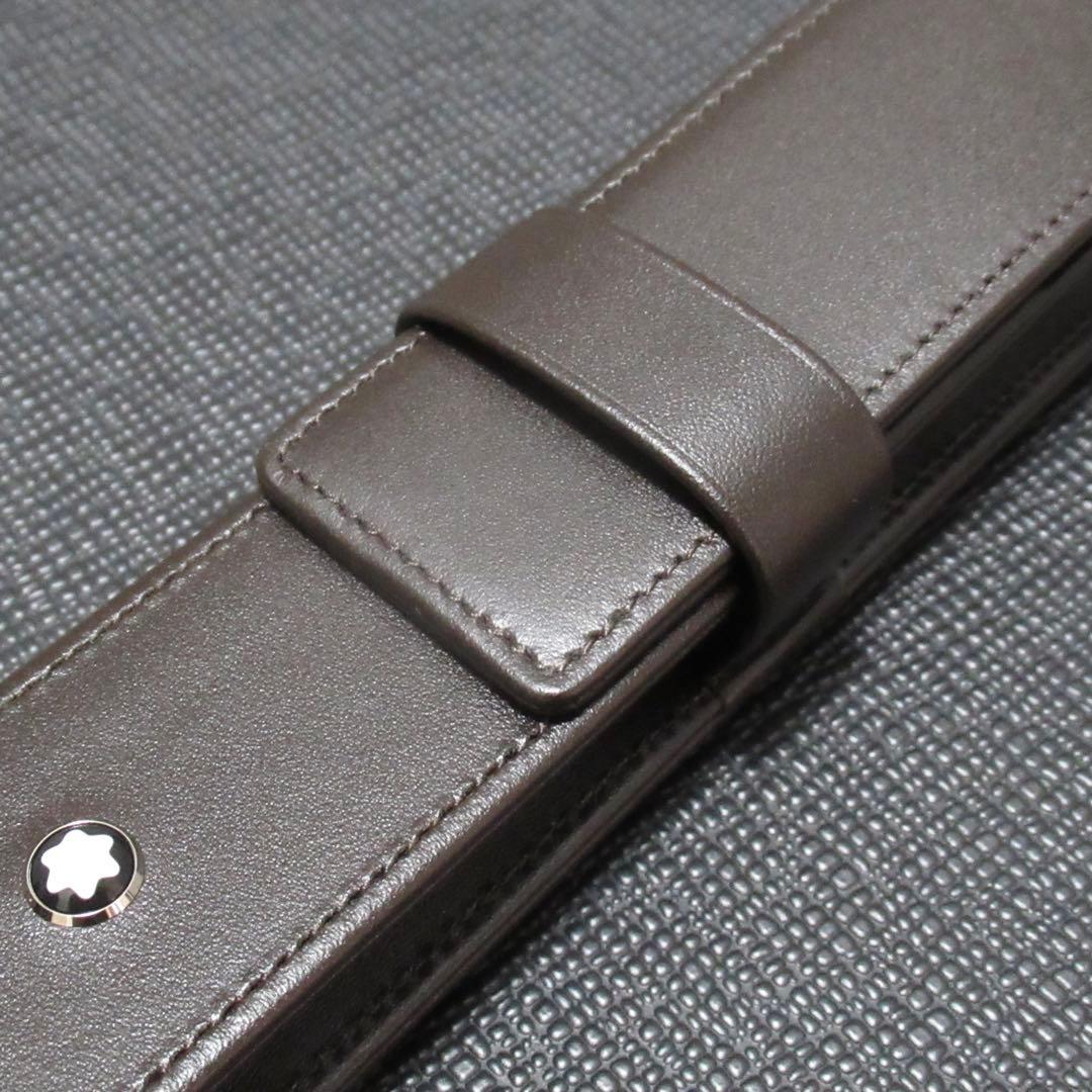 モンブラン ペンケース ペンポーチ ブラウン 1本用 114568