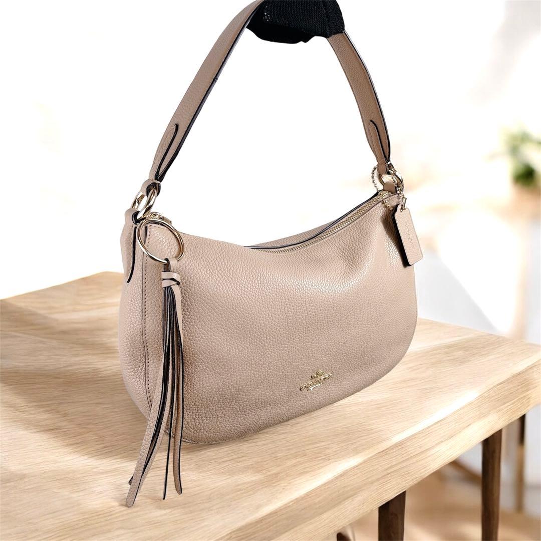 Coach ショルダーバッグ ハンドバック ワンショルダー　ベージュ