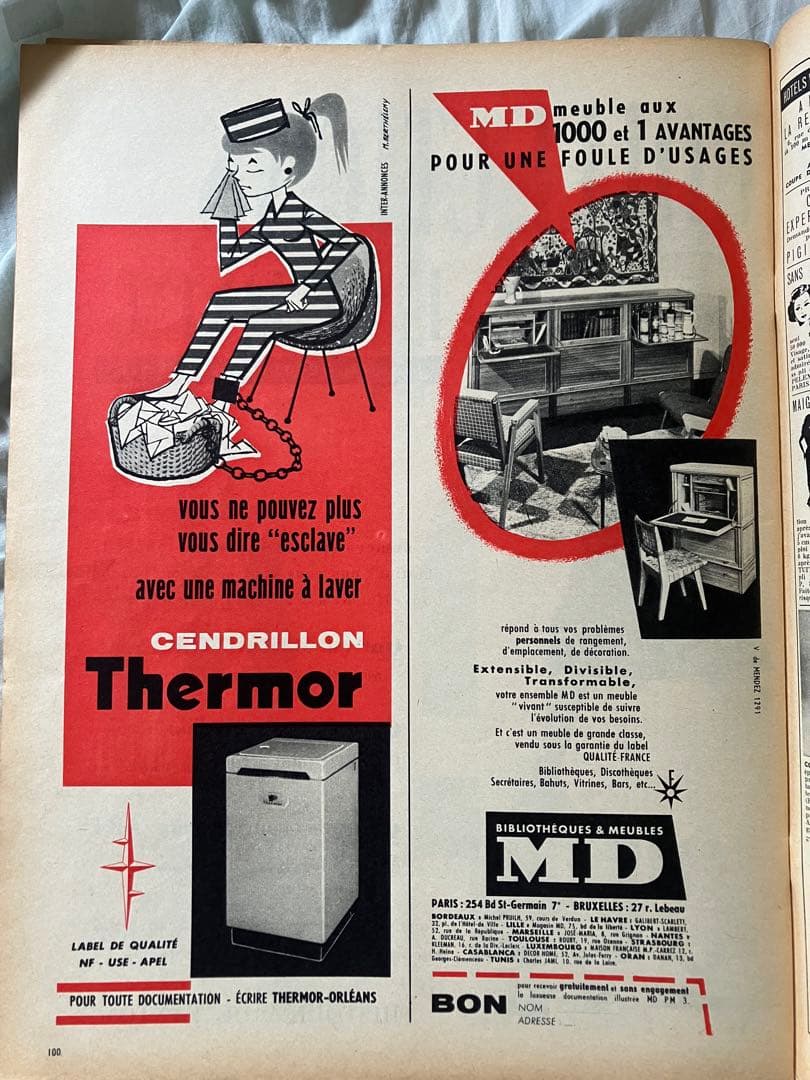 【超希少】サヴィニャック　Mobil ガソリン　オリジナル広告掲載雑誌LIFE