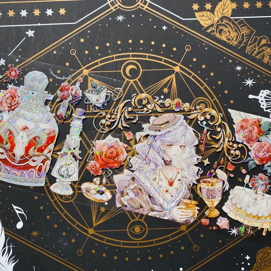 【9218】海外　マステ中古巻　貝殻光マスキングテープ　人物系　女の子　残量多め