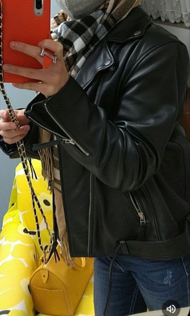 London Denim ブラックレザー シングルライダース