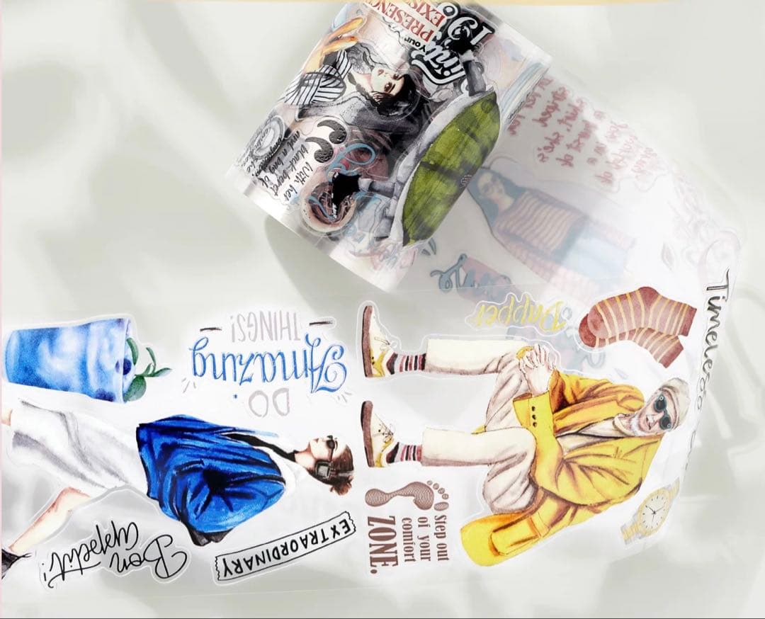 ⭐️SALE⭐️WT《潮流的色彩》海外マスキングテープ　マステ 【2166】