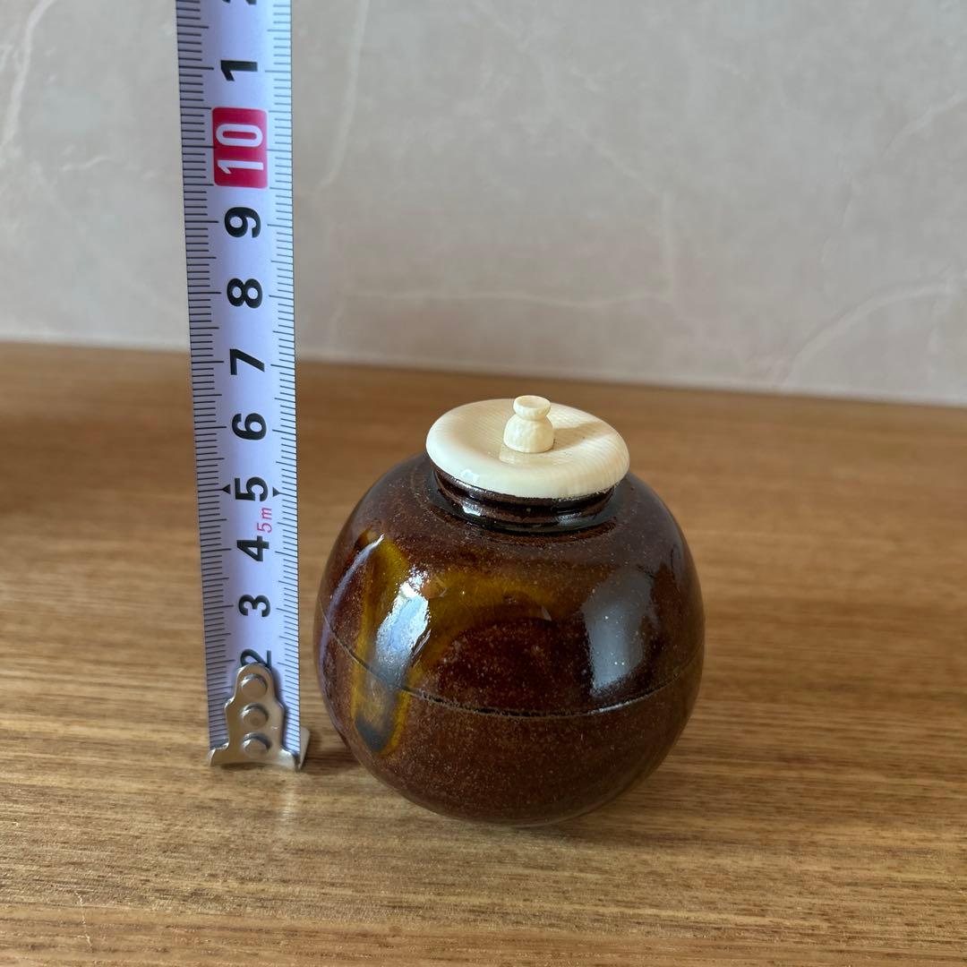 笹田有祥　模福原茄子茶入　茶道具