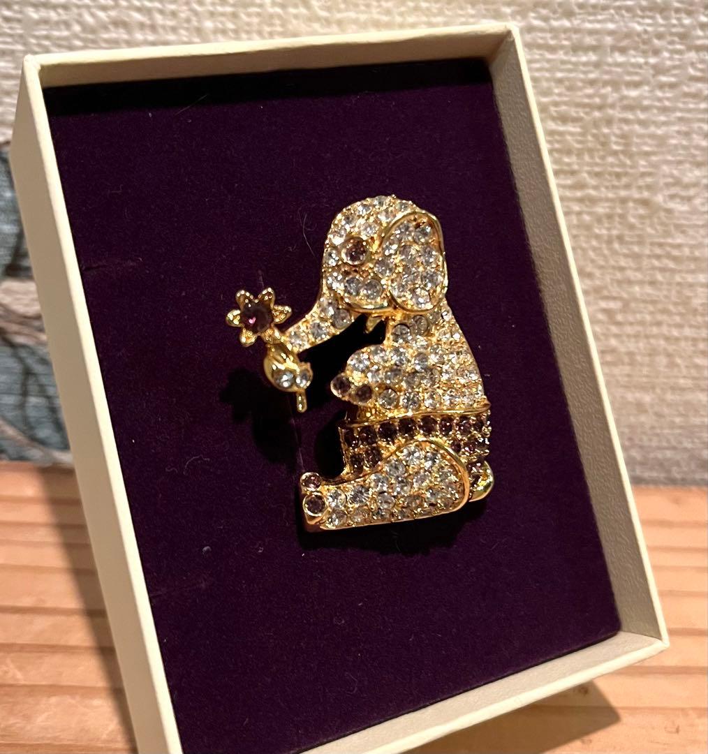 【Napier】ネイピア 年代不明 エレファント 象 ヴィンテージパヴェブローチ