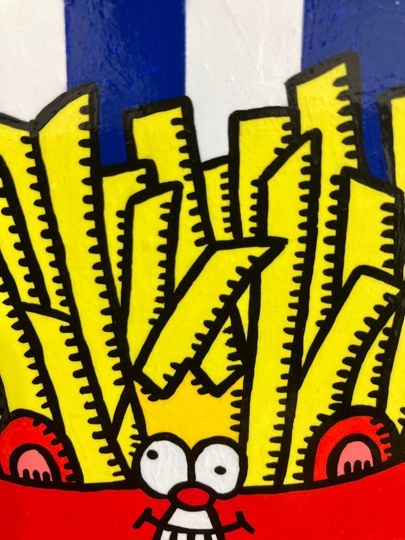 原画　ポテト　ポップアート　絵画　アクリル画　現代アート　一点物　手描き