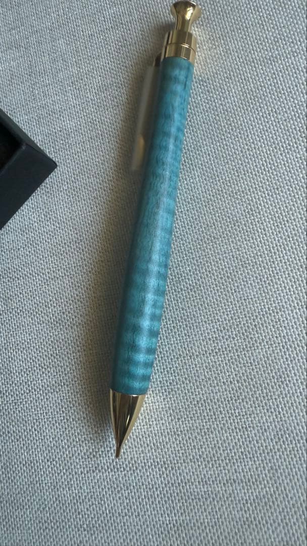 値下げこぶた工房　スタビライドウッド　青　縮み杢