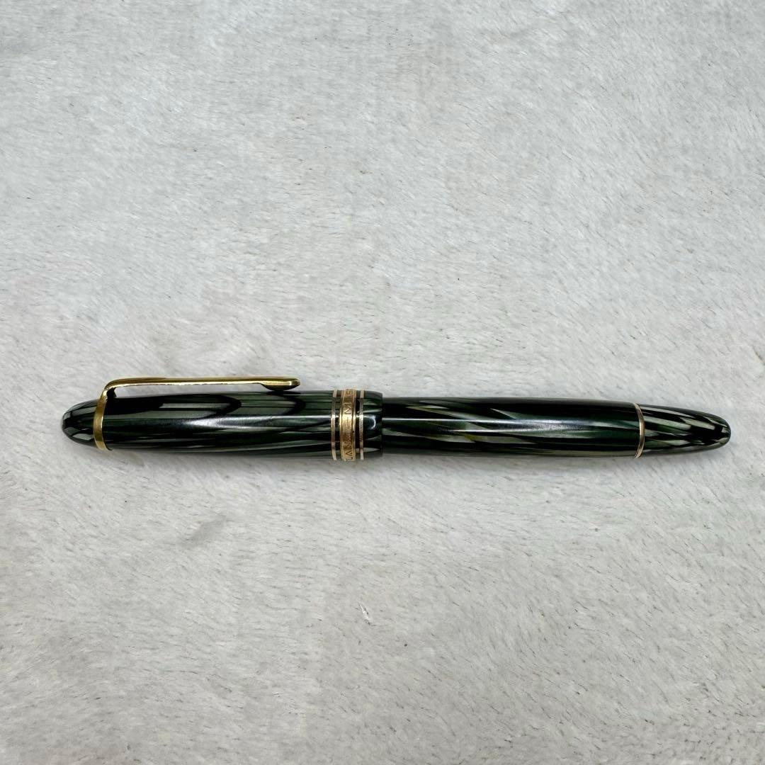 希少☆ モンブラン　マスターピース　万年筆　セルロイド　グリーン　144