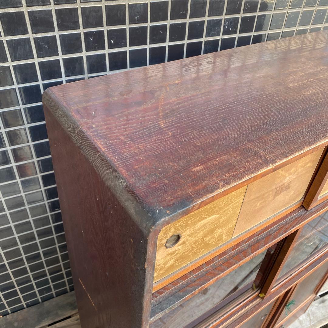 昭和初期 時代物 飾り棚 骨董品 古家具 古民家 下町 インテリア 木製