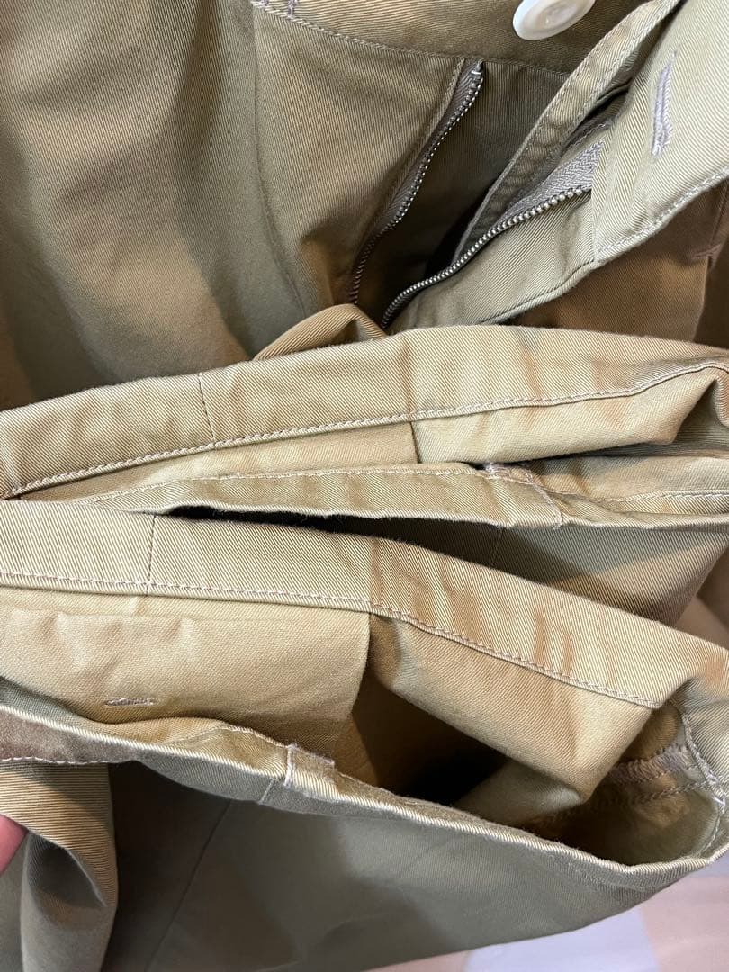 パンツ SAGE NATION BOX PLEAT TROUSER SAND