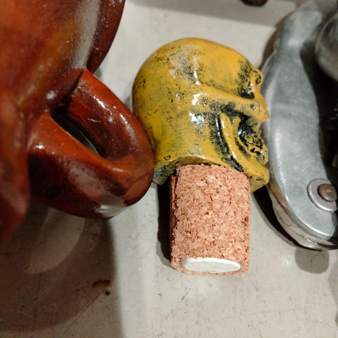 レア 50s スカル　ドクロ　ビンテージ　デカンタ　クロスボーン