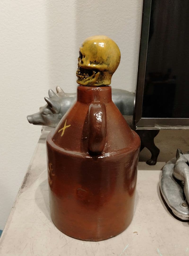 レア 50s スカル　ドクロ　ビンテージ　デカンタ　クロスボーン