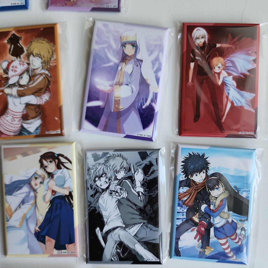 とある魔術の禁書目録オンラインくじスクエア缶バッジカバーイラスト