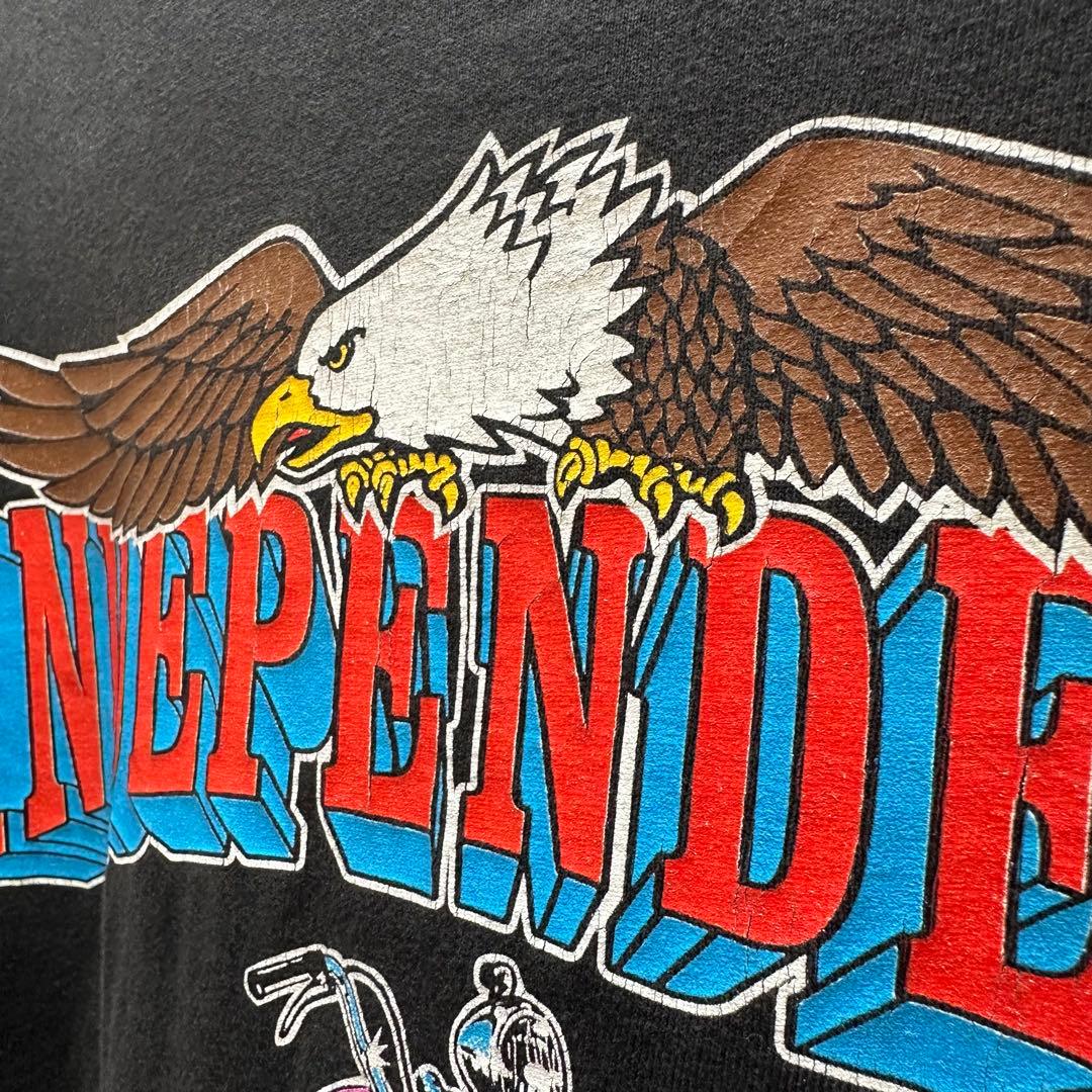 【90sモーターサイクル】ハーレーダビッドソン　Tシャツ　両面プリント　XL　黒