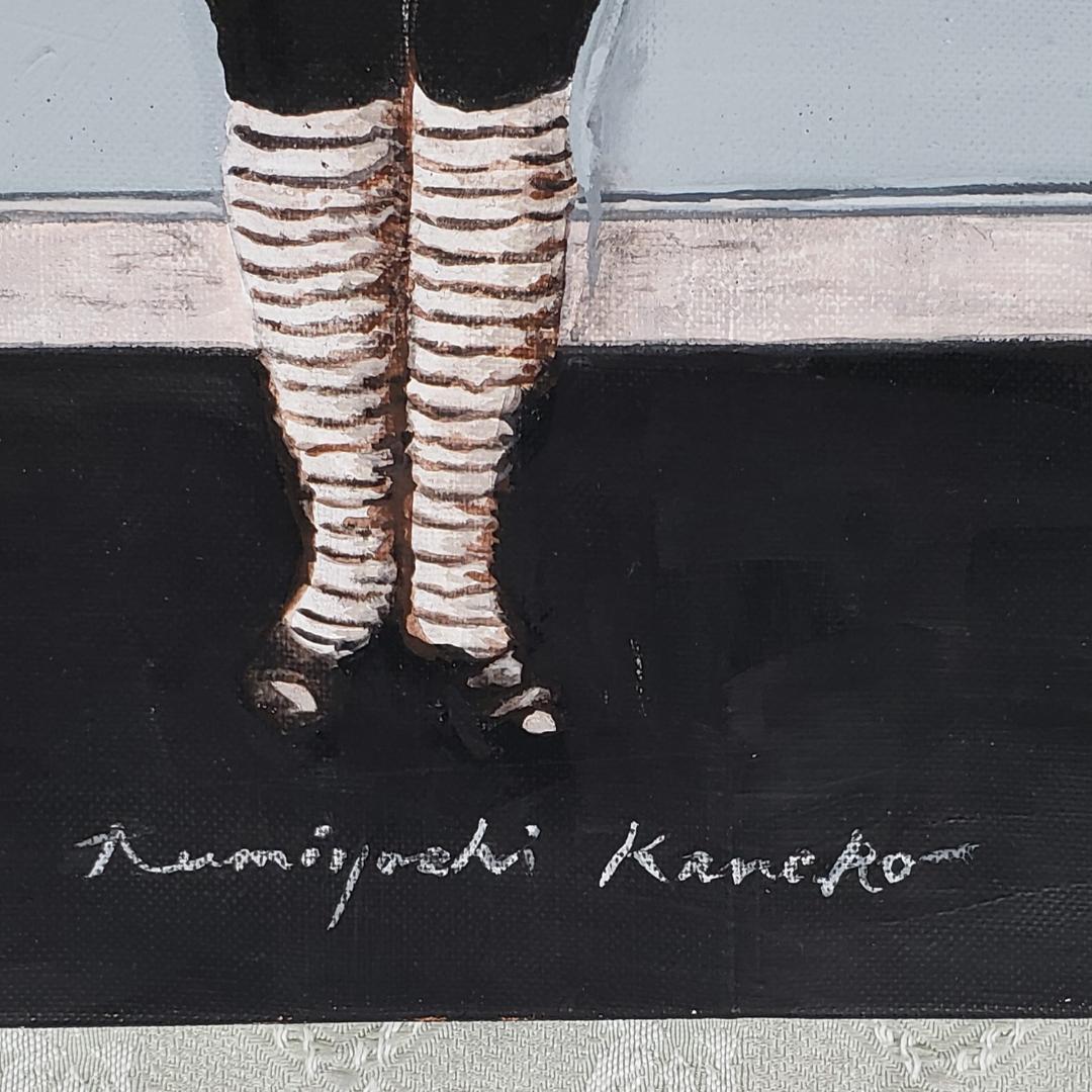 【シンベエ】『猫を抱く少年 Version3』F8 模写◆検） 金子国義