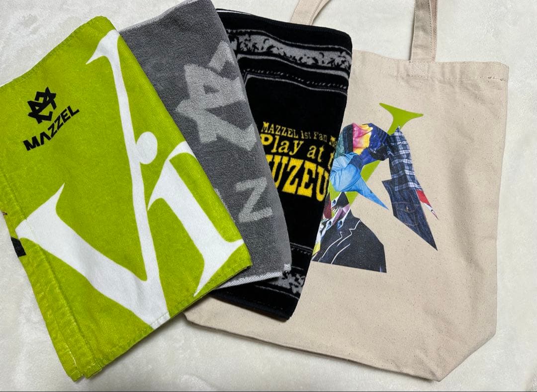 MAZZEL Vivid タオル他2枚とトートバッグ セット