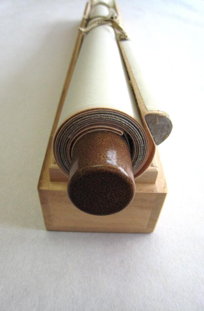 ひ*ろ様 掛け軸 掛軸　相田みつを 「しあわせは」(工芸作品・中古) 共箱・タト