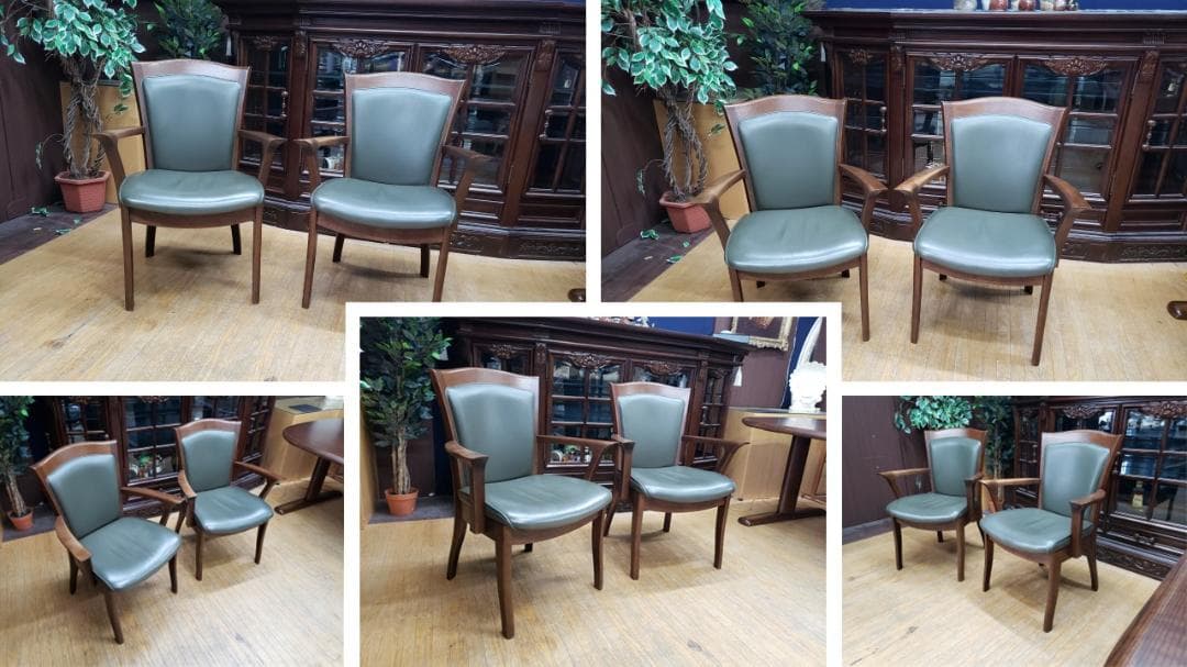 G1　白川木工　テーブル＆椅子2脚 ダイニングセット