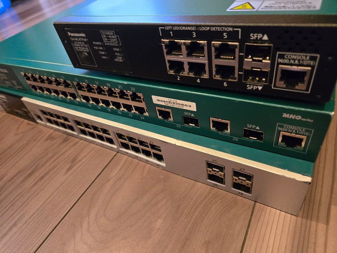 ルーター・ネットワーク機器 Panasonic4500DLSwitch-M24MGA-MLi4TPoE+24