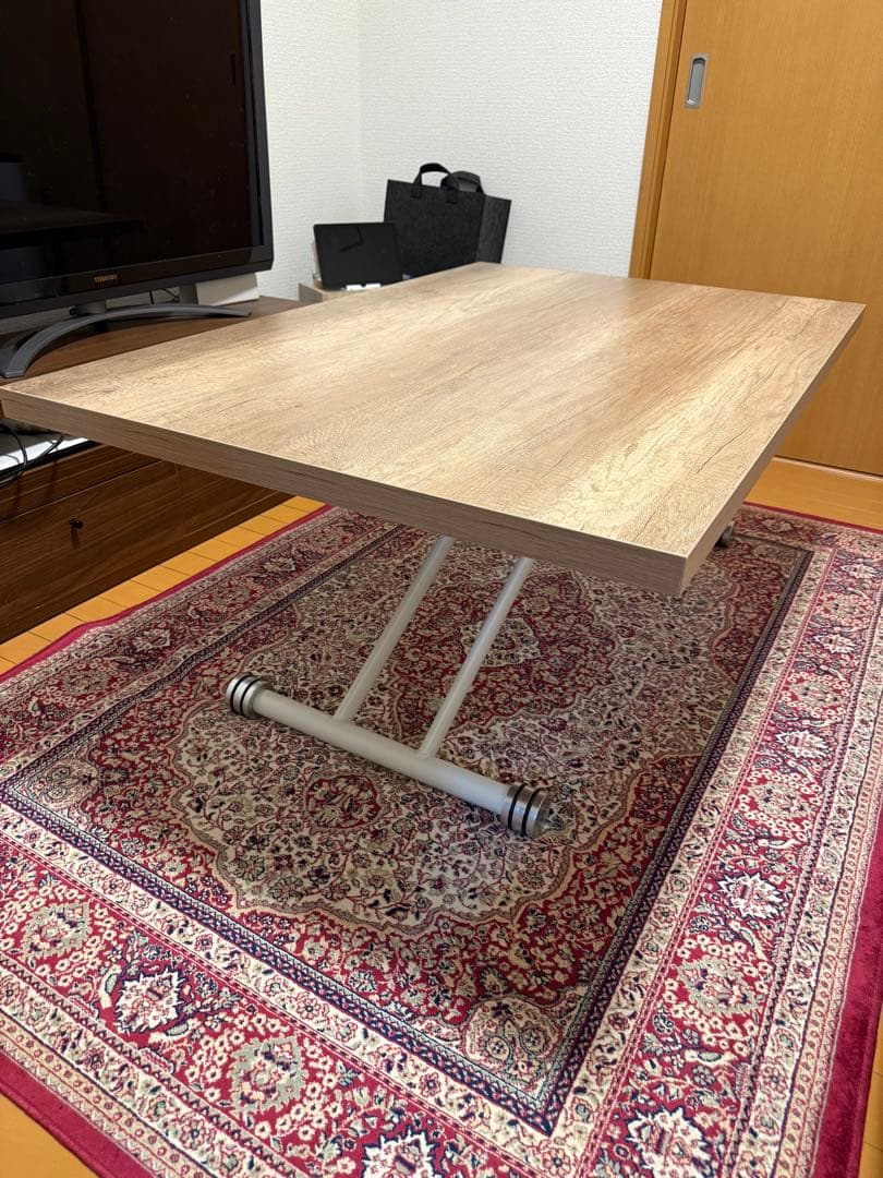 DEPOS 昇降式テーブル　120cm x 80cm