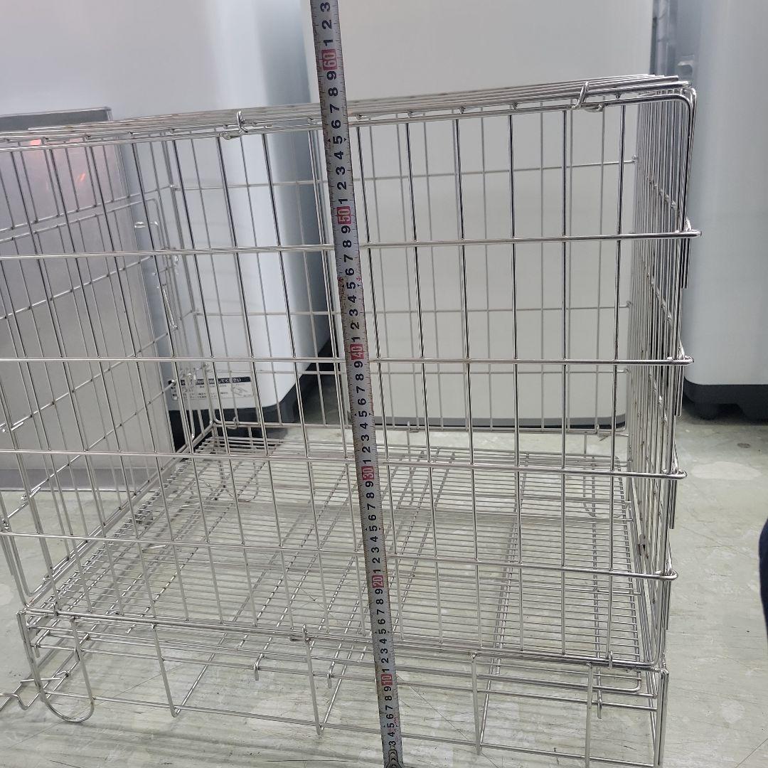 ハチコウ　ペットゲージ　ステンレスゲージ　M　中古