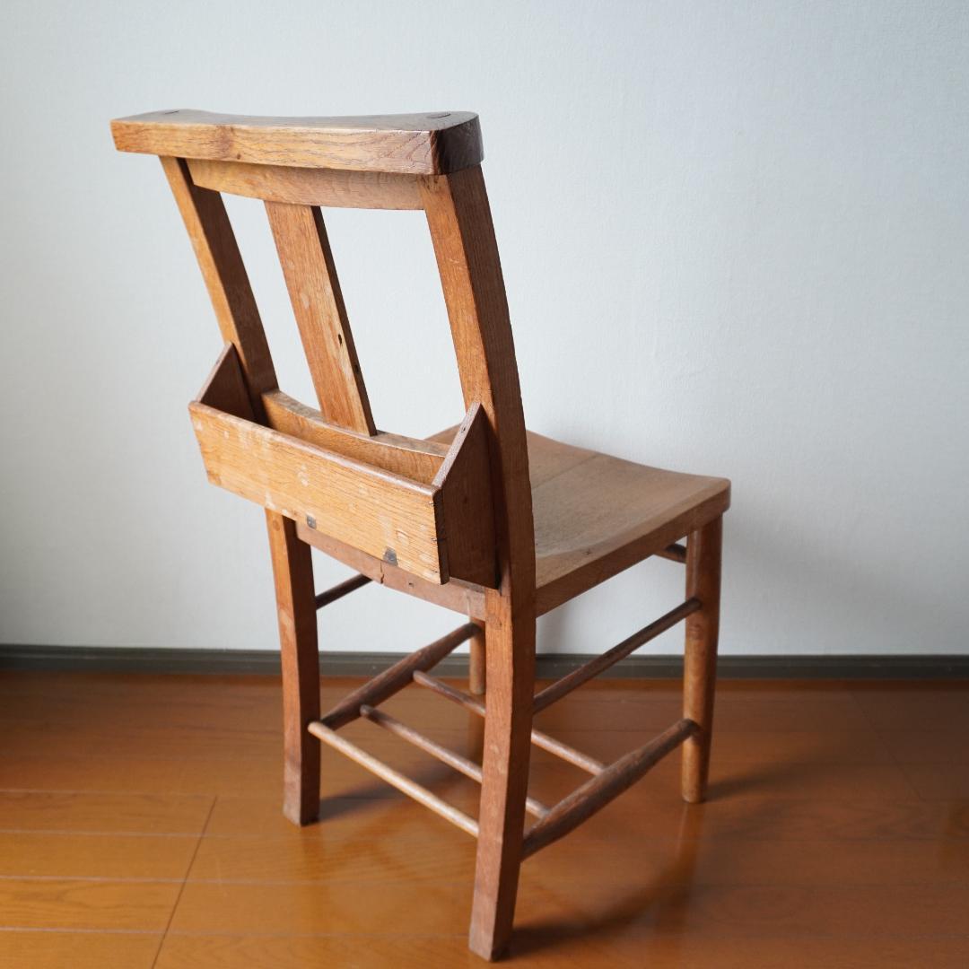 英国アンティーク木製チャペルチェア