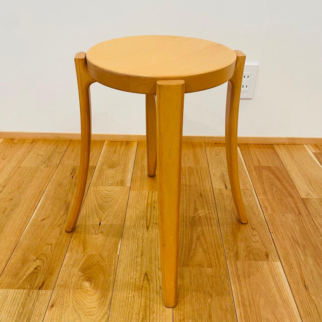 天童木工 tendo 木製 スツール 丸イス 高級