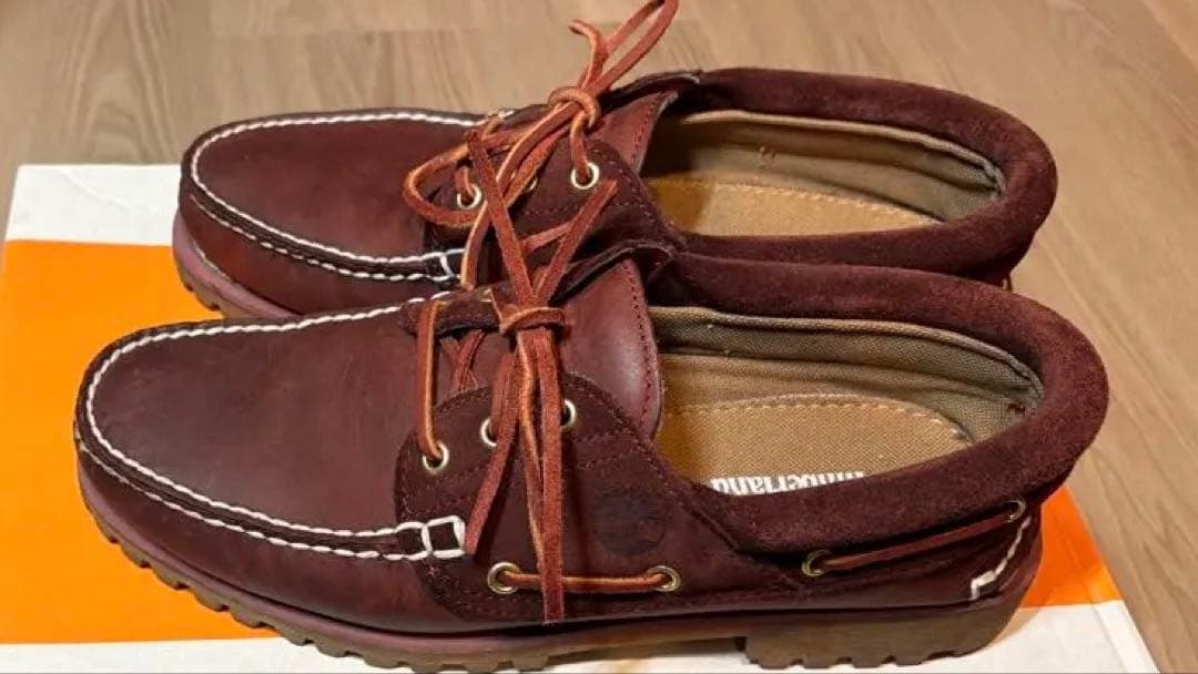 ティンバーランド timberland デッキシューズ 3 eye バーガンディ